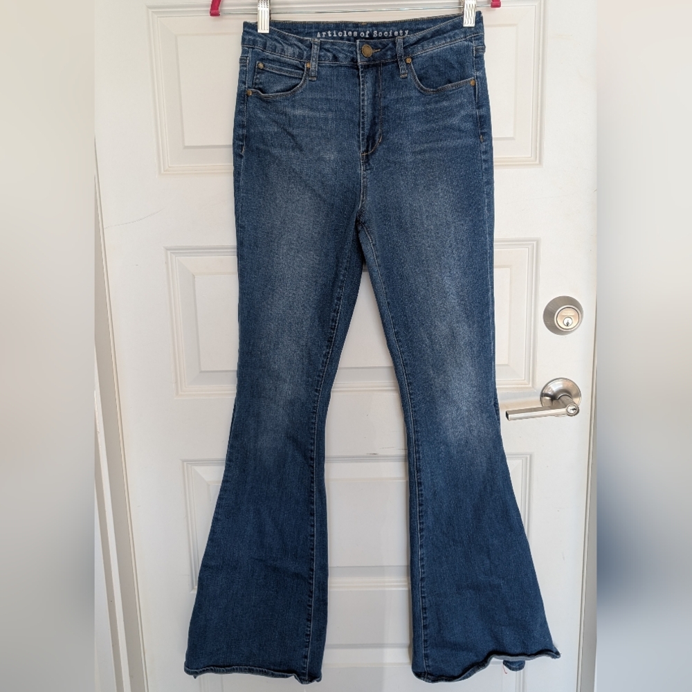 Articles Of Society Dark Blue Flare Jeans